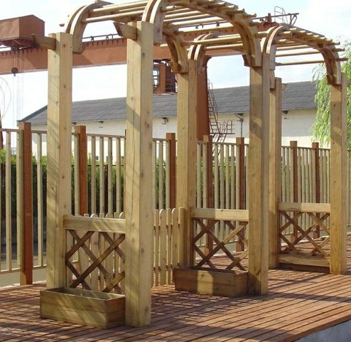 防腐木花架的创意设计与搭配技巧